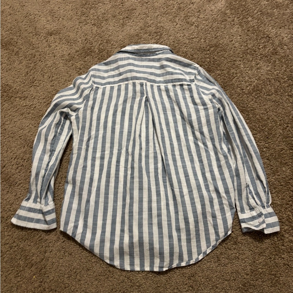 Lola River Stripe Shirt Size Medium 100% Cotton - Picture 5 of 6